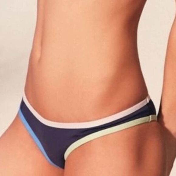 Tavik Jayden Womens Colorblock Cobalt Blue New moderate bikini bottom Small - Picture 1 of 9